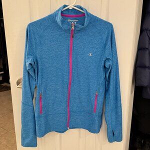 Champion Blue Performance Zip-Up Jacket – Lightweight & Sporty Activewear ✨